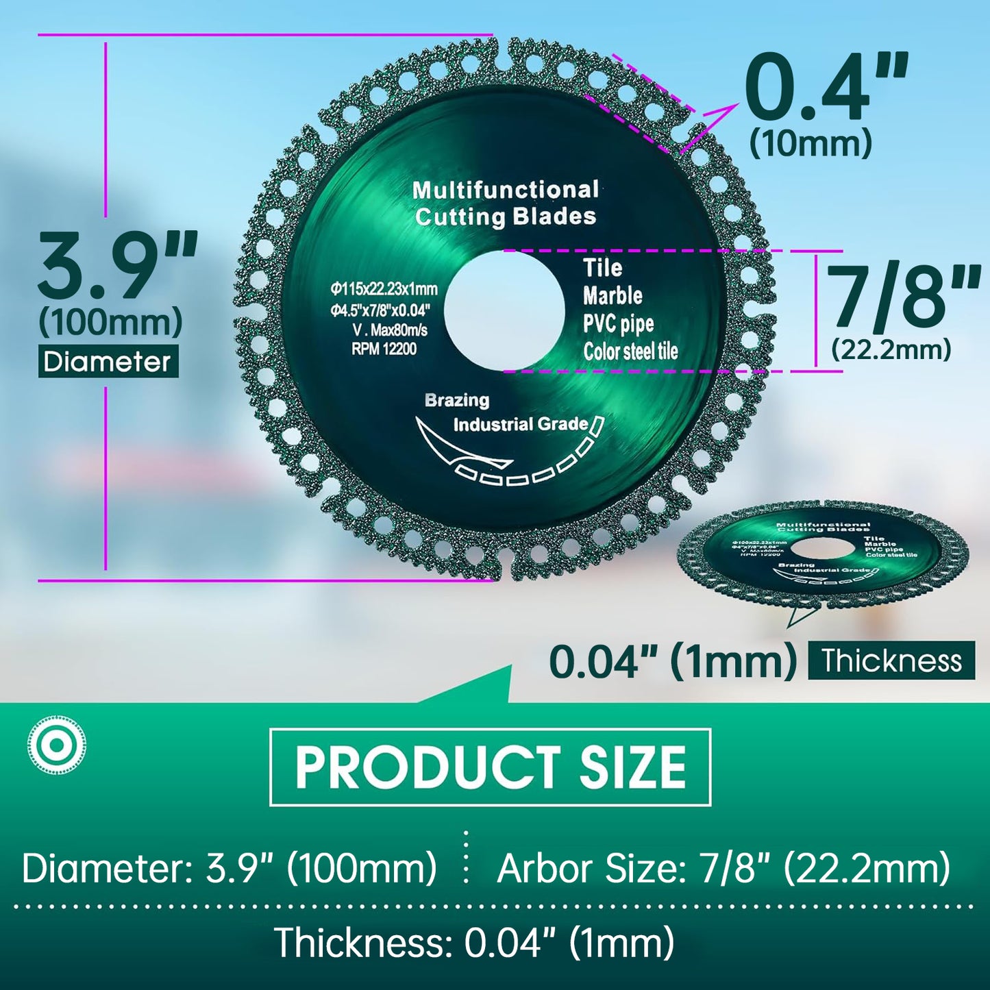 RAYSDEX - Angle Grinder Disc - Cut Everything like butter