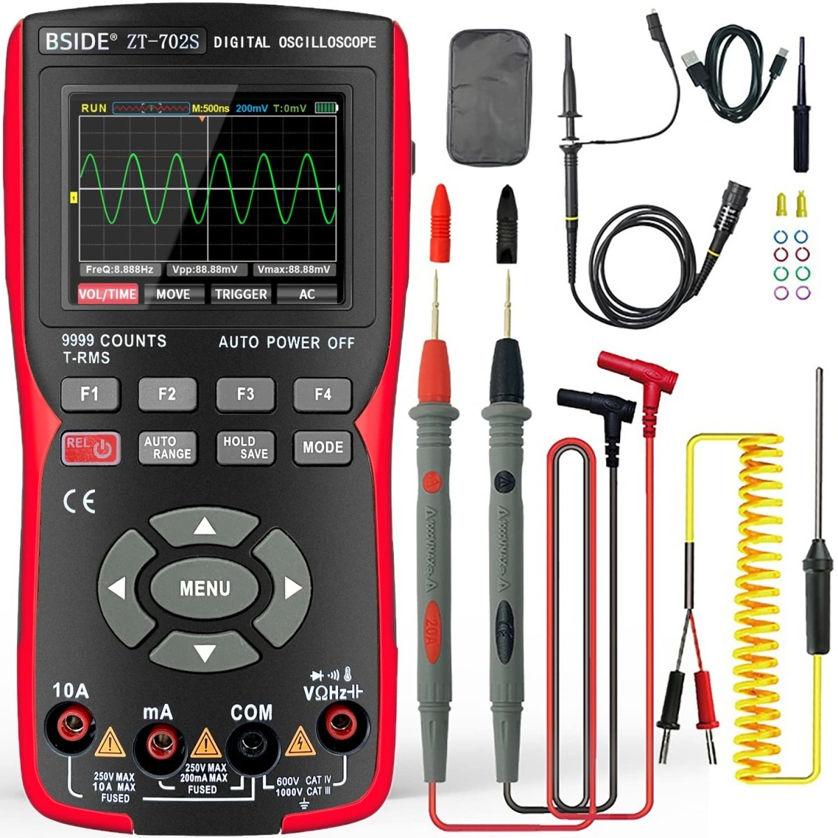 Digital Oscilloscope Multimeter 10Mhz Bandwidth - Raydexlights