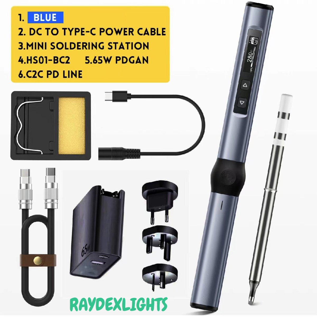 Mini Digital Soldering Iron Kit - Raydexlights