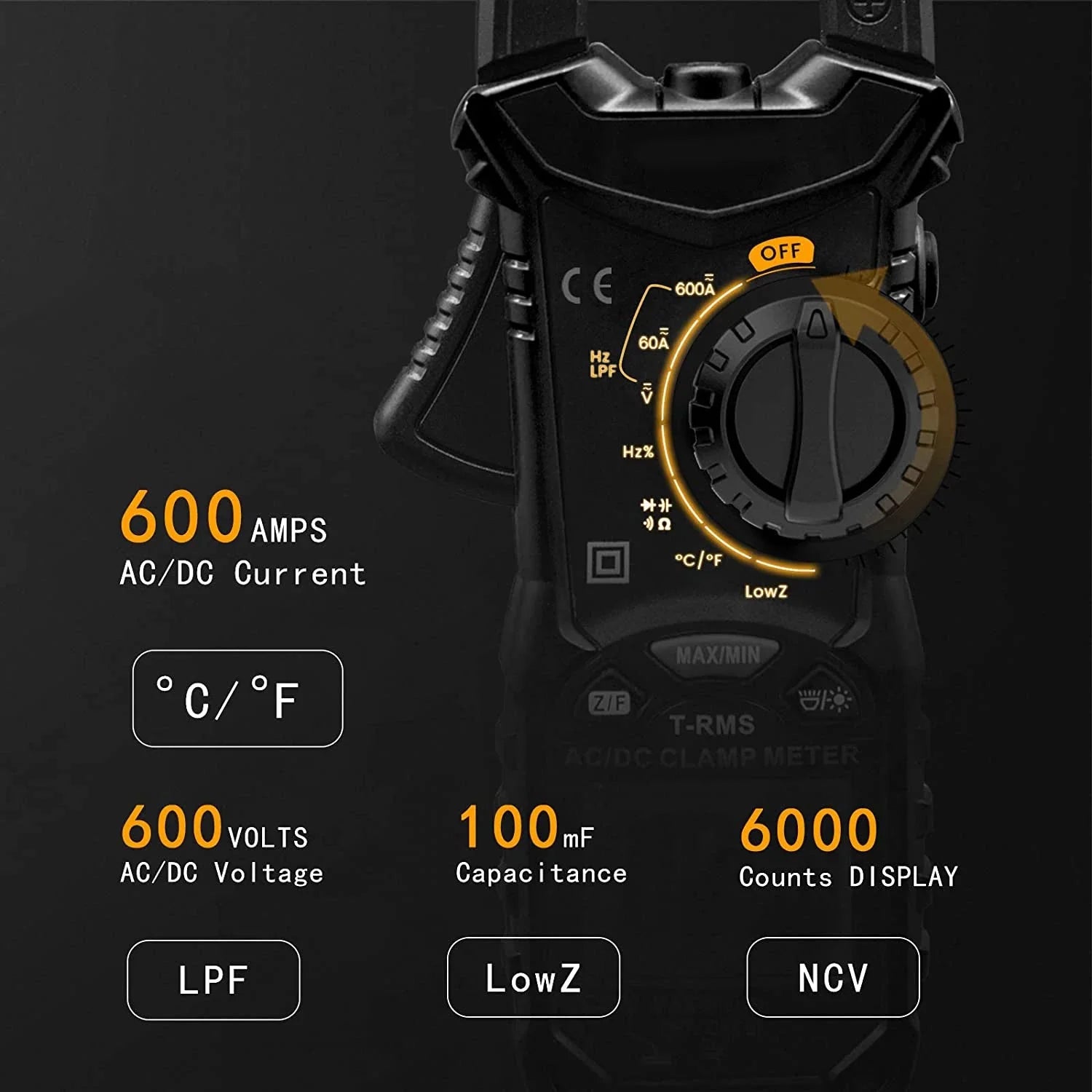 RD206D AC/DC Digital Clamp Meter - Raydexlights