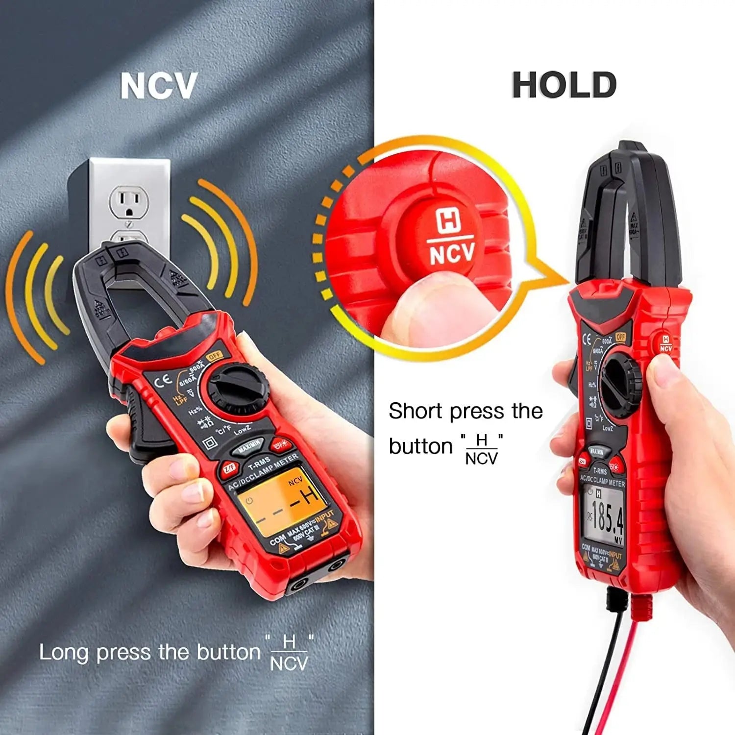 RD206D AC/DC Digital Clamp Meter - Raydexlights